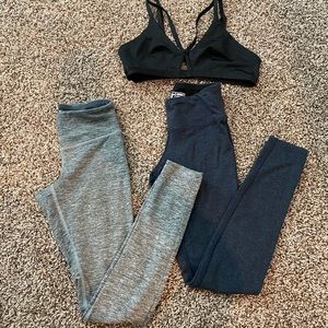 (Bundle) leggings and bralette